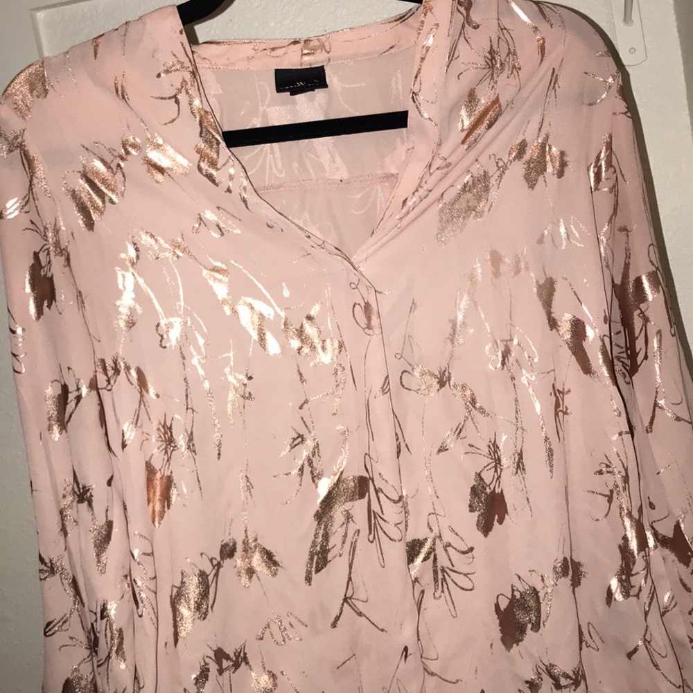 Pink golden blouse